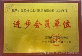 喜報(bào) | 修江水利集團(tuán)榮獲 2024 年度江西省工程咨詢協(xié)會進(jìn)步會員單位稱號